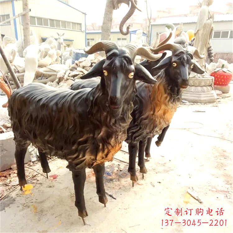 宁德铸铜山羊雕塑