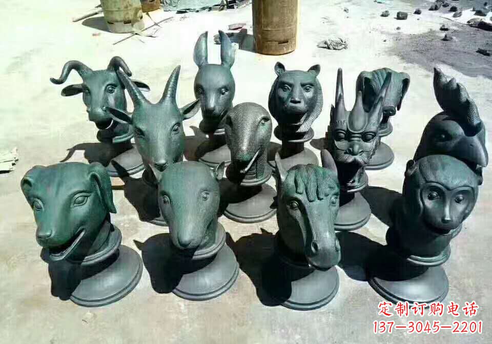 宁德铸铜十二生肖动物雕塑