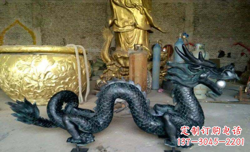 宁德铸铜双龙戏珠广场铜雕