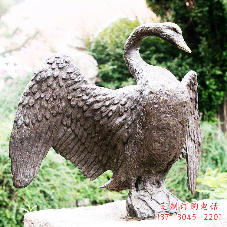 宁德铸铜天鹅雕塑