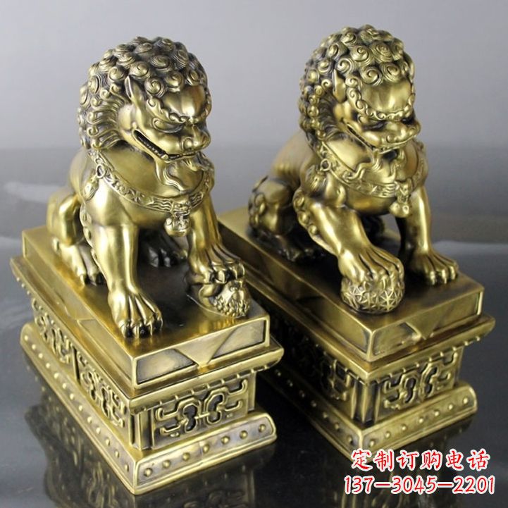 宁德铸铜天安门狮子雕塑