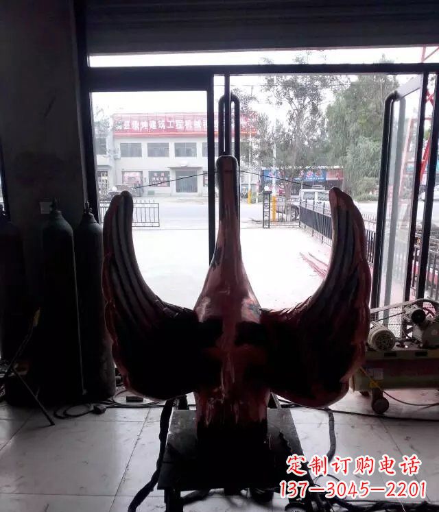 宁德铸铜天鹅公园动物铜雕 (2)