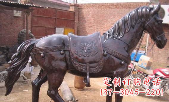 宁德紫铜马公园铜雕