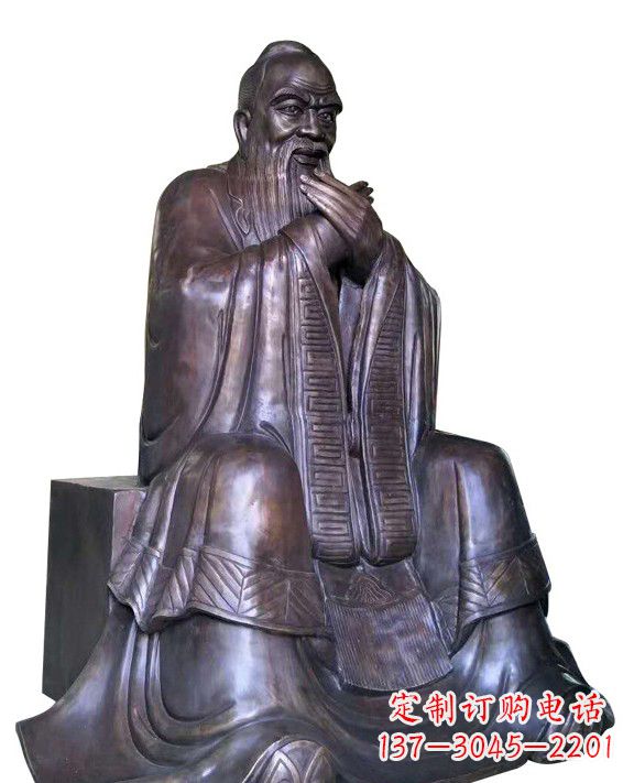 宁德作揖孔子青铜像